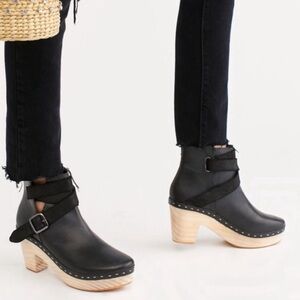 Free People Bungalow Clog Booties Sz 7.5